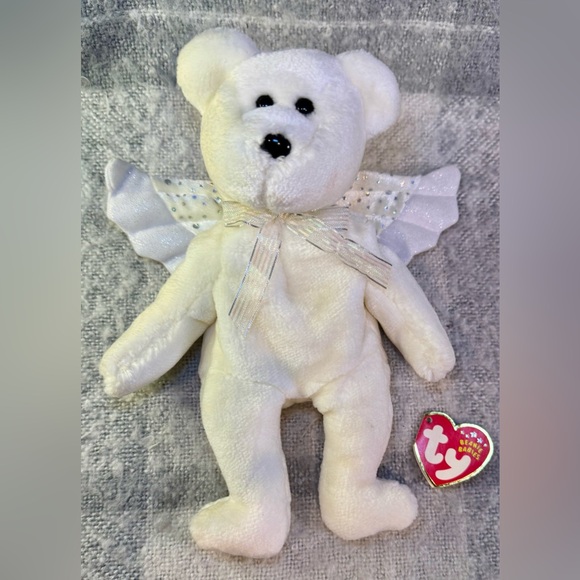 Ty Beanie Babies Herald The Angel Bear - Picture 14 of 14